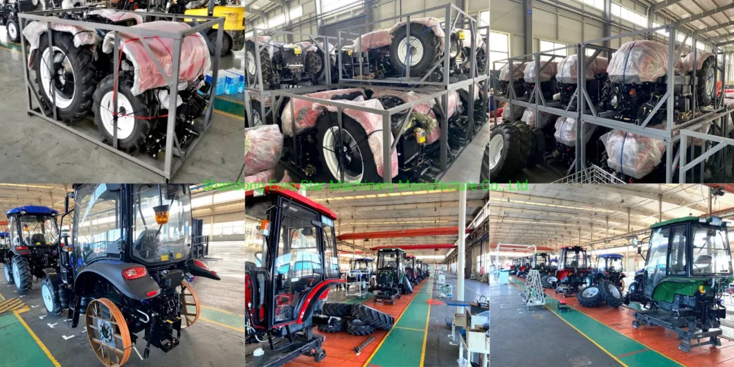 E 30HP 40HP 50HP 60HP Small Tractor 4WD Mini Orchard Four Wheel Farm Crawler Paddy Lawn Big Garden Walking China Tractor for Agricultural Machinery Manufacturer