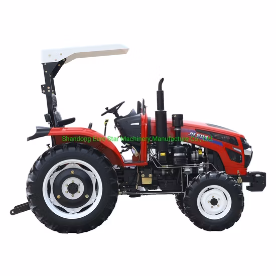 E 30HP 40HP 50HP 60HP Piccolo trattore 4WD Mini frutteto a quattro ruote cingolato agricolo Paddy Prato Grande giardino Walking Cina Trattore per produttore di macchine agricole