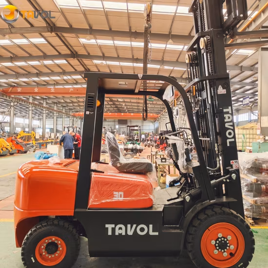 Carrello elevatore diesel 3ton con albero cinese o giapponese del motore 3m 3.5m 4m 4.5m 5m 5.5m 6m